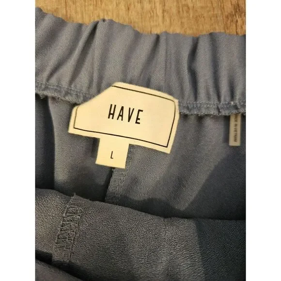 HAVE Los Angeles‎ Blue Shorts Size Large Bow Belt - Picture 2 of 3